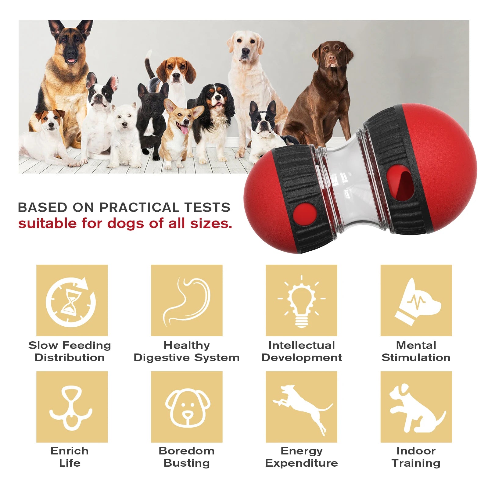 đŸ Godisboll/Slow Feeder â Aktiveringsleksak för Hund