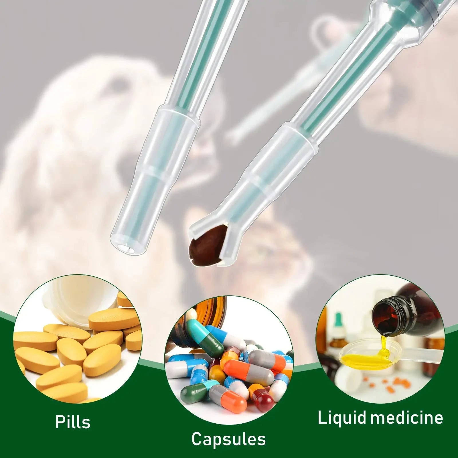 🐾 Premium Medicinspruta för Husdjur – Enkel Dosering för Hund & Katt