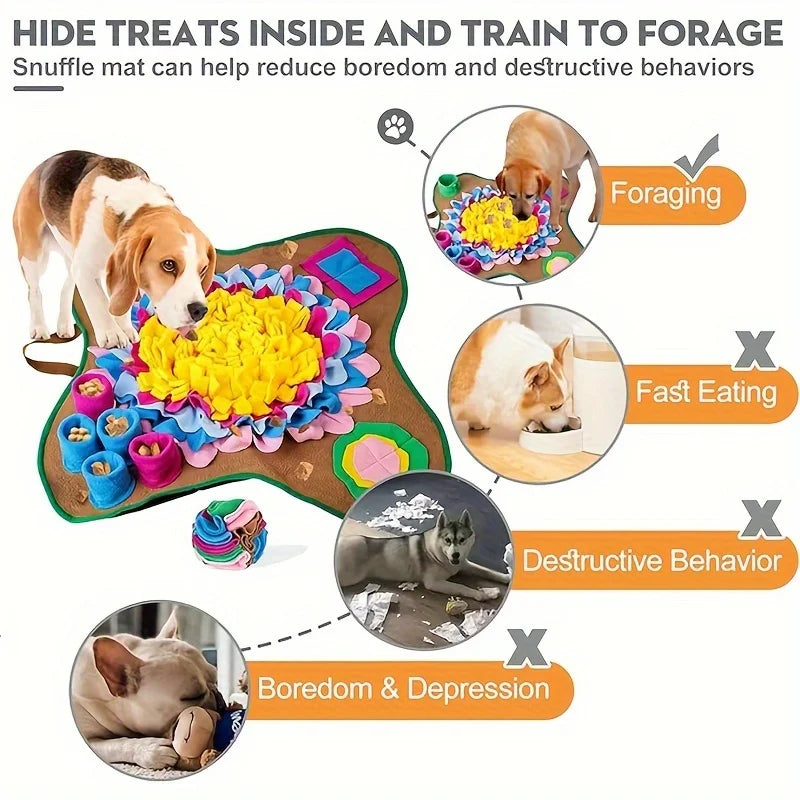 đŸ Aktiveringsmatta för Hund â Nosarbete & Lugnande födosök