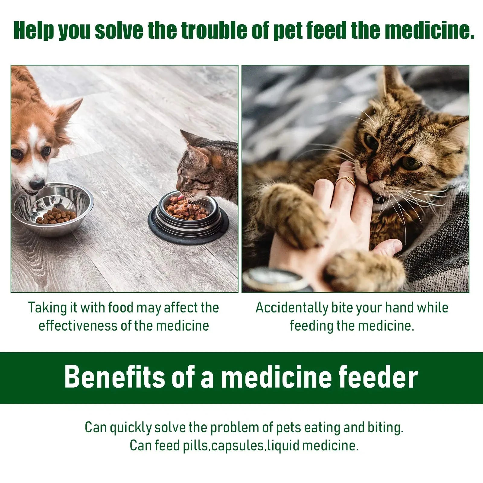 🐾 Premium Medicinspruta för Husdjur – Enkel Dosering för Hund & Katt