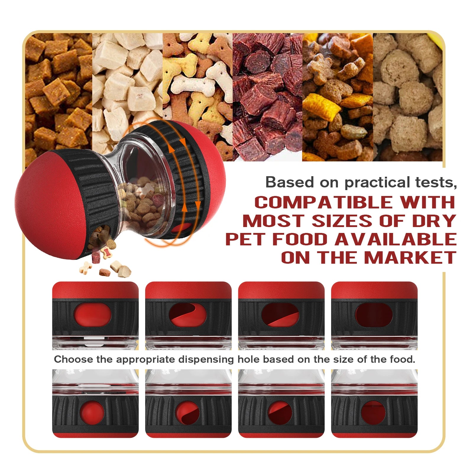 🐾 Godisboll/Slow Feeder – Aktiveringsleksak för Hund